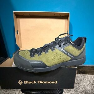 Black Diamond Olive and Charcoal Climbing Shoes